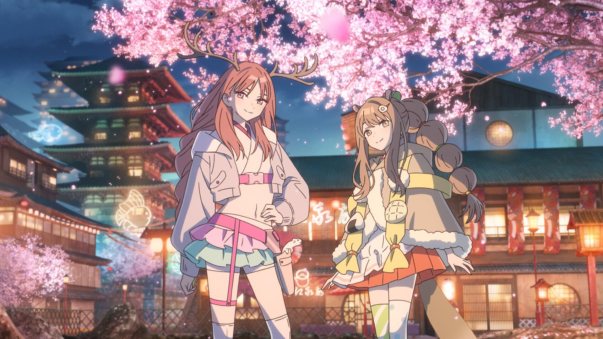 1920x1080 Cosmic Princess Kaguya: Sakura Night HD Wallpaperx1080
