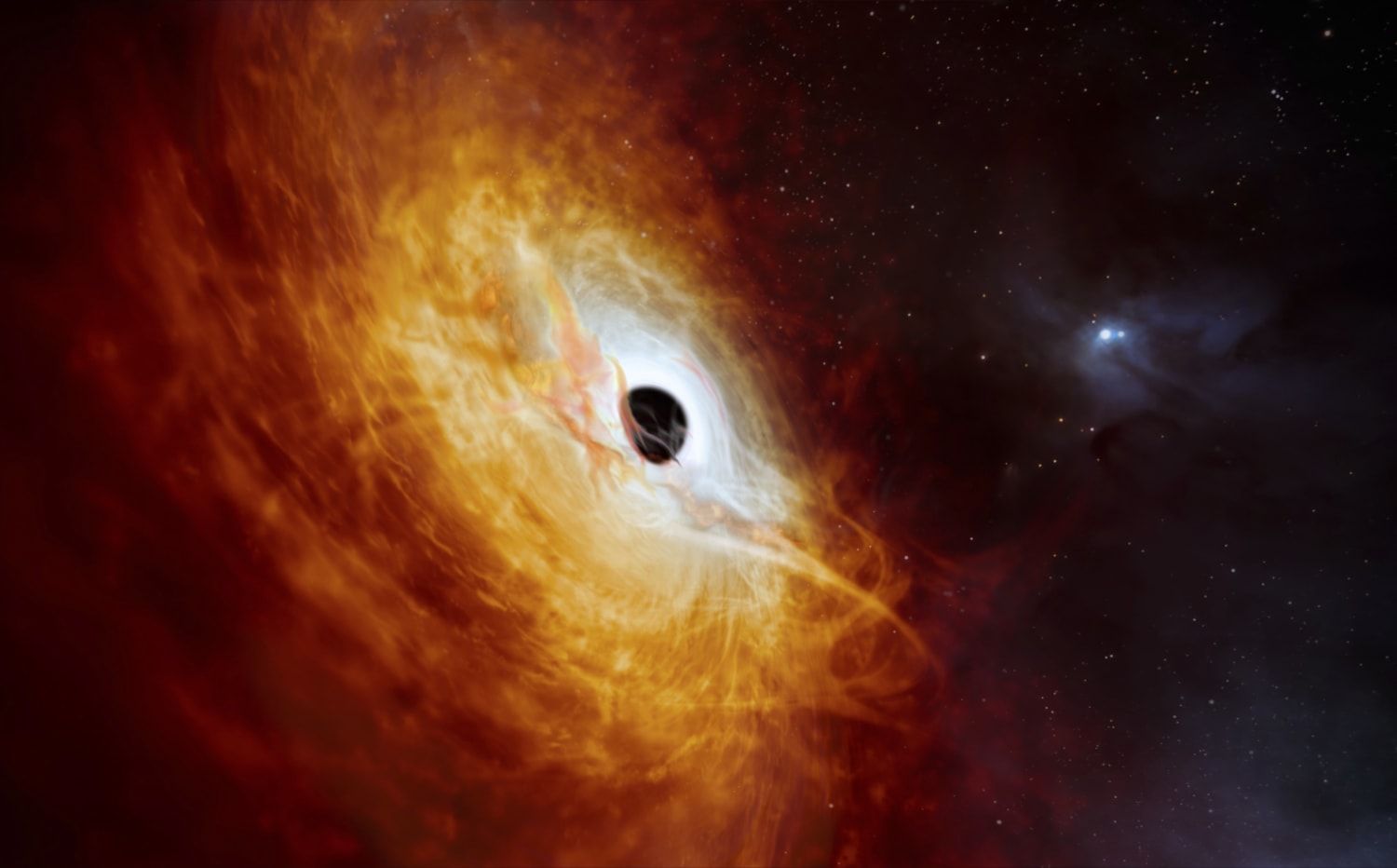 1500x932 Black hole devouring a sun a day may be universe's brightest object
