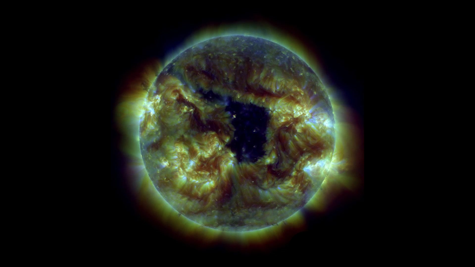 1920x1080 NASA SVS. Black Hole Sun