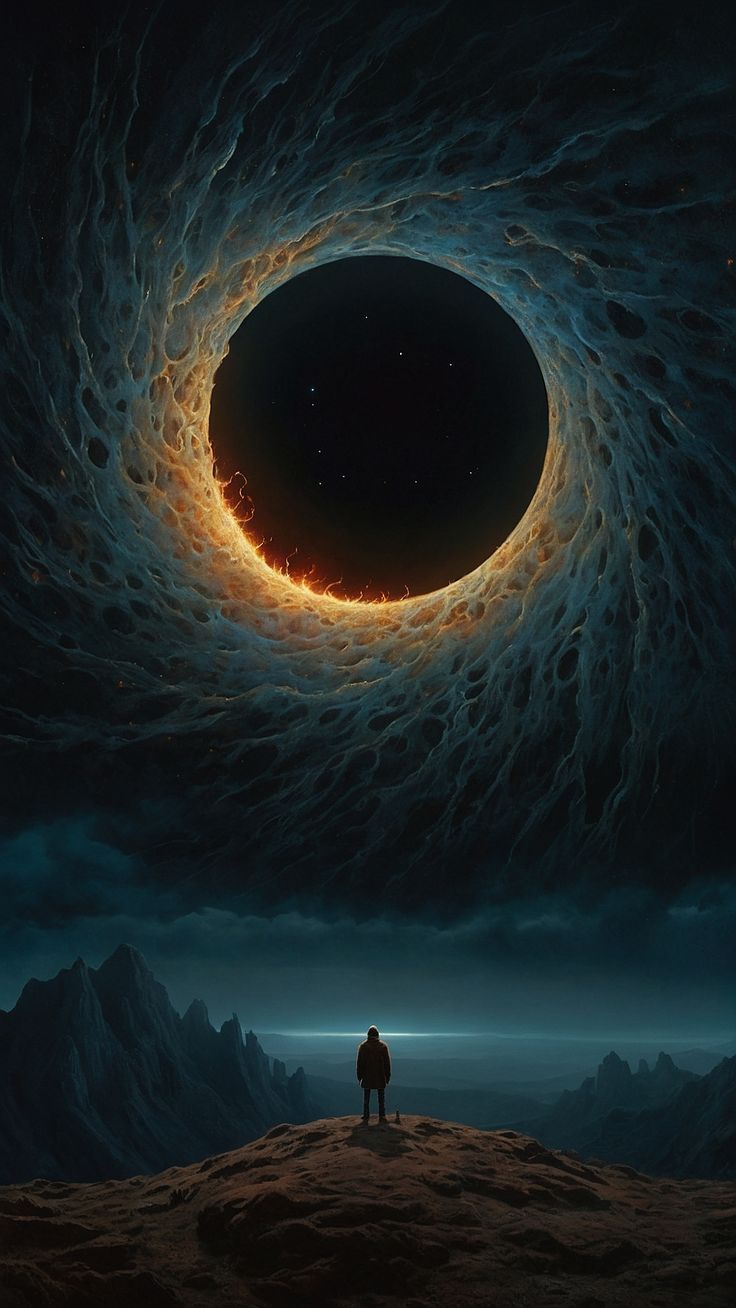 736x1308 blackhole mobile wallpaper HD