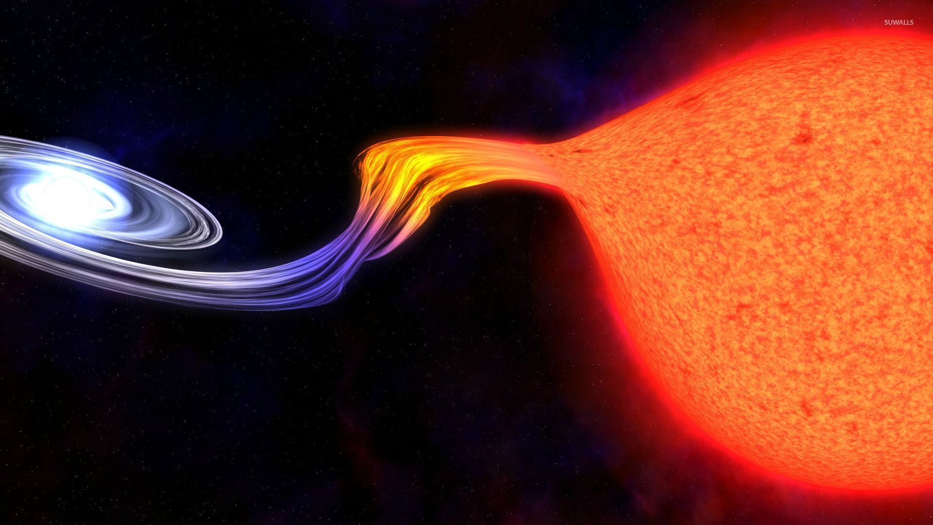 1920x1080 Black hole sucking up the sun wallpaper wallpaper