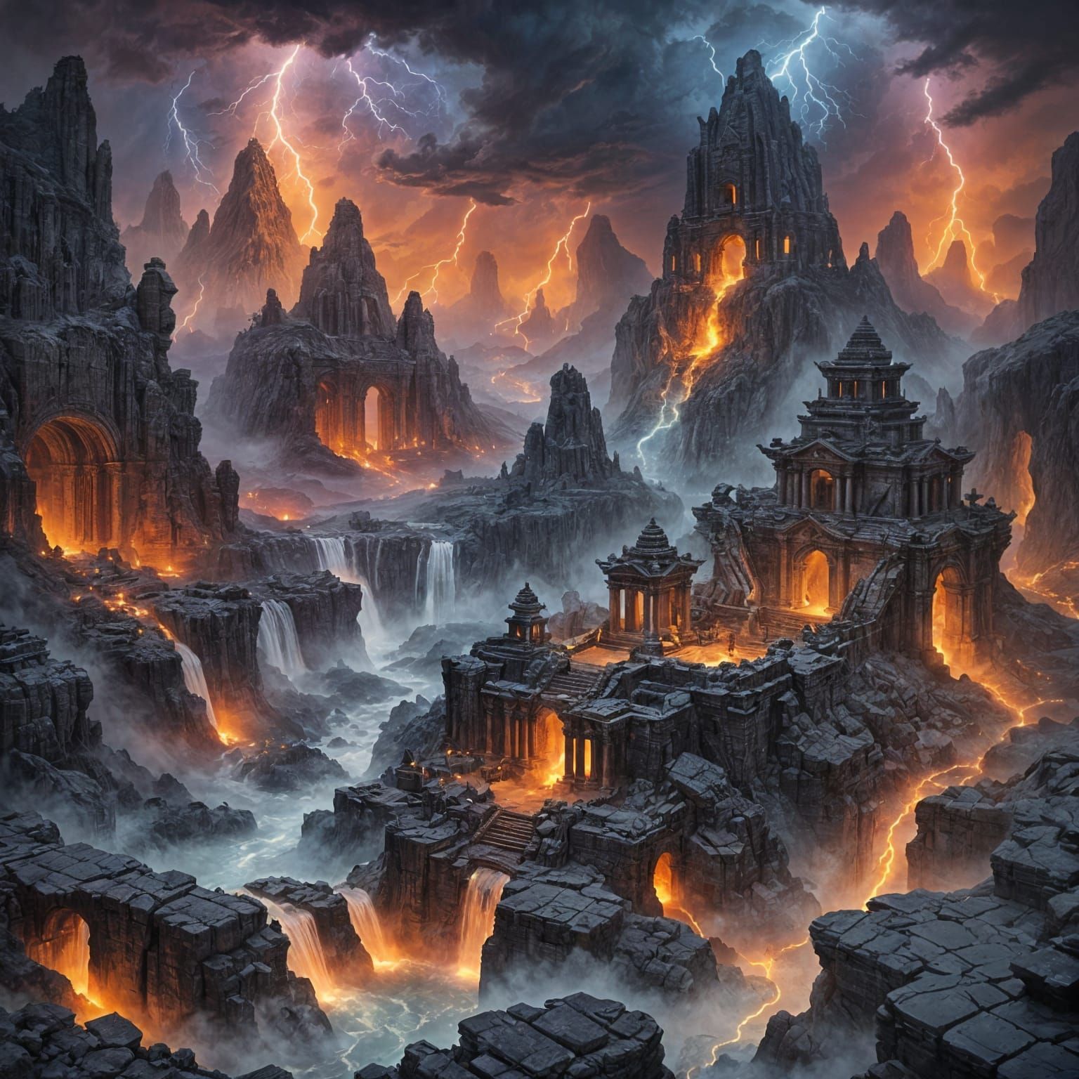 1536x1536 Hellscape Underworld Ruined Temple in Ethereal He