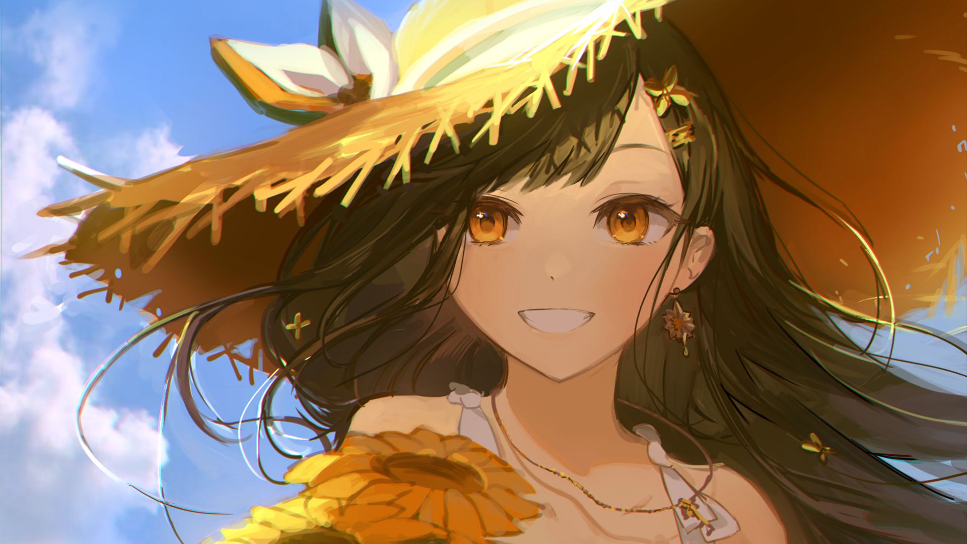 1920x1080 Shiraishi An. Desktop wallpaper. 1920x1080