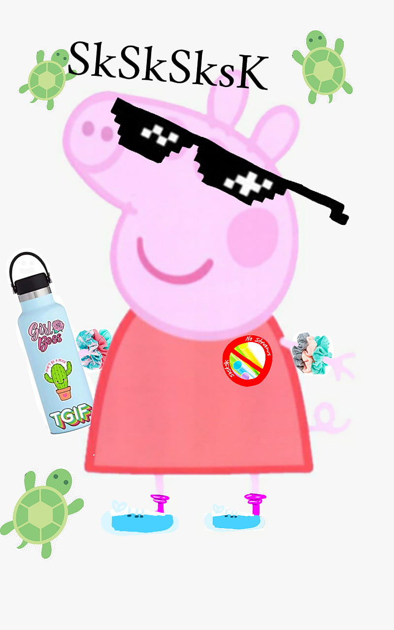 800x1280 Peppa Pig Visco gal, funny, girl, peppa pig, visco girl, HD phone wallpaper
