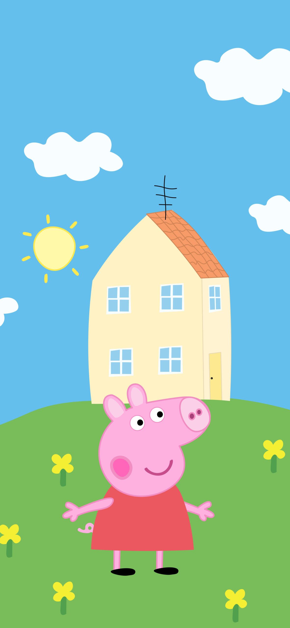 1183x2560 Peppa Pig House Wallpaper for Phone Peppa Pig Wallpaper