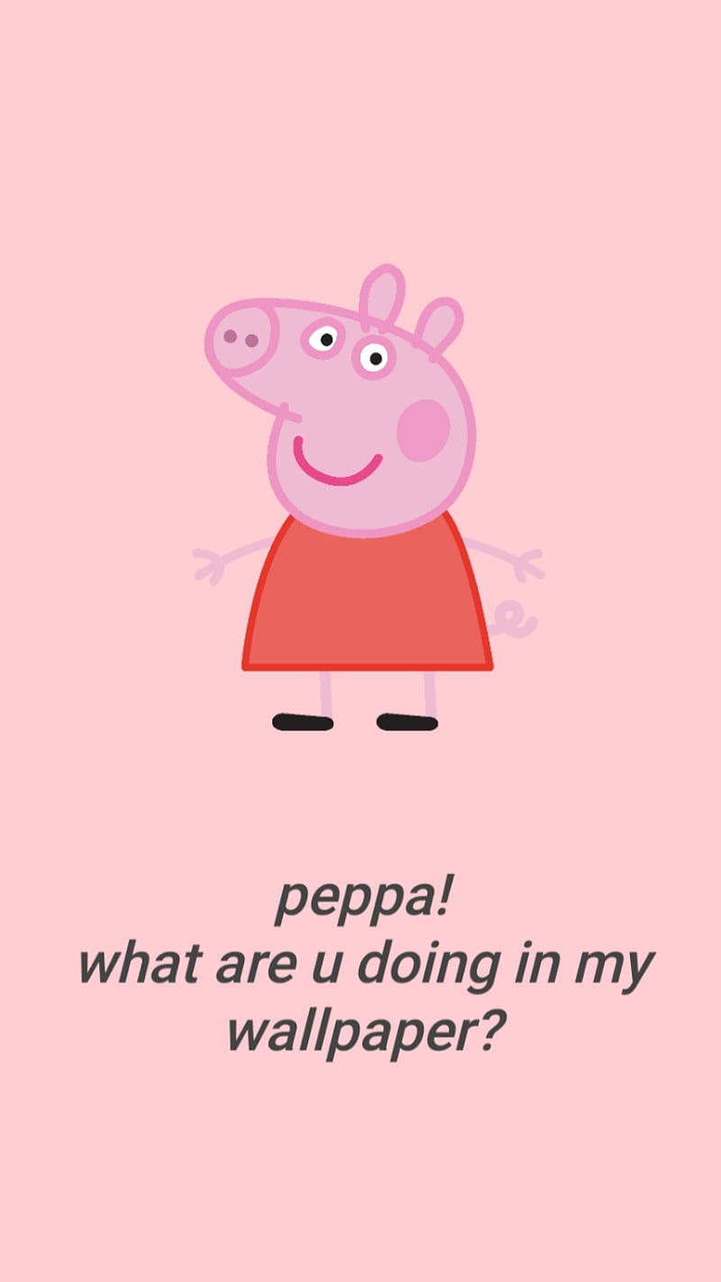 800x1422 Peppa, bacon, meme, oink, peppa pig, pig, HD phone wallpaper
