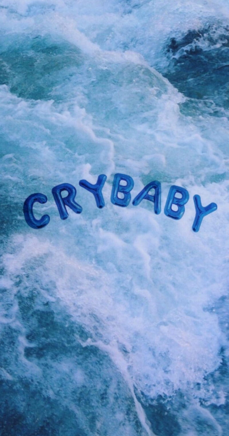 800x1524 Crybaby aesthetic, blue, melanie martinez, water, HD phone wallpaper