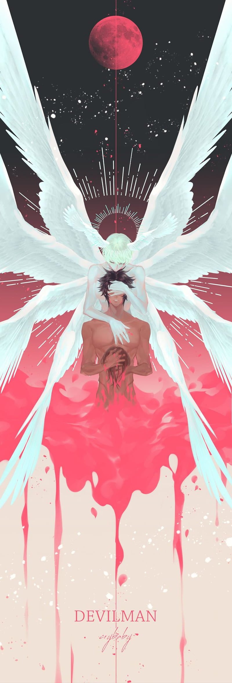 800x2353 Devilman, crybaby, HD phone wallpaper