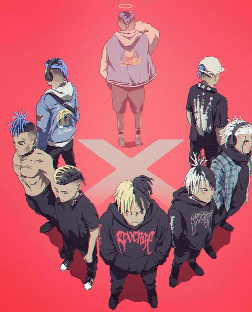 1038x1284 Anime Rapper Wallpaper