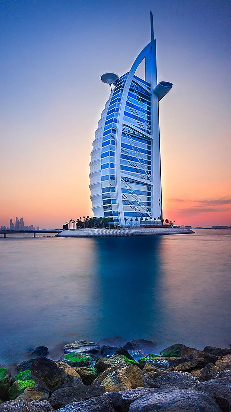 800x1424 Burj al Arab, hotel, icio, HD phone wallpaper