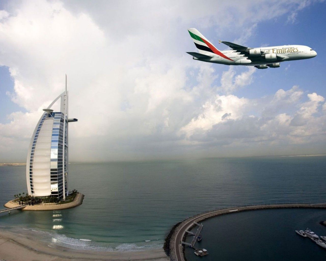 1280x1024 Emirates Dubai Burj Al Arab Wallpaper