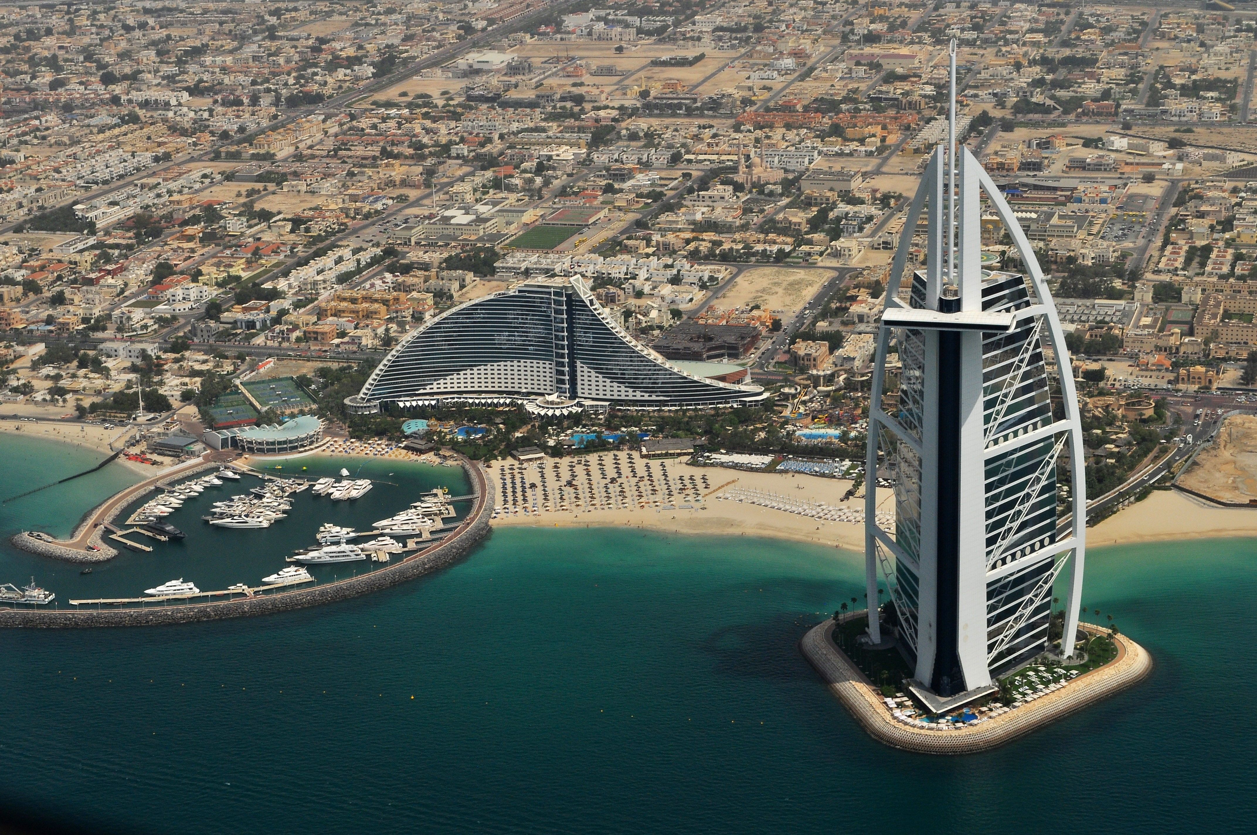 4288x2848 Dubai Cityscape with Burj Al Arab Jumeirah in the United Arab Emirates image Domain photo