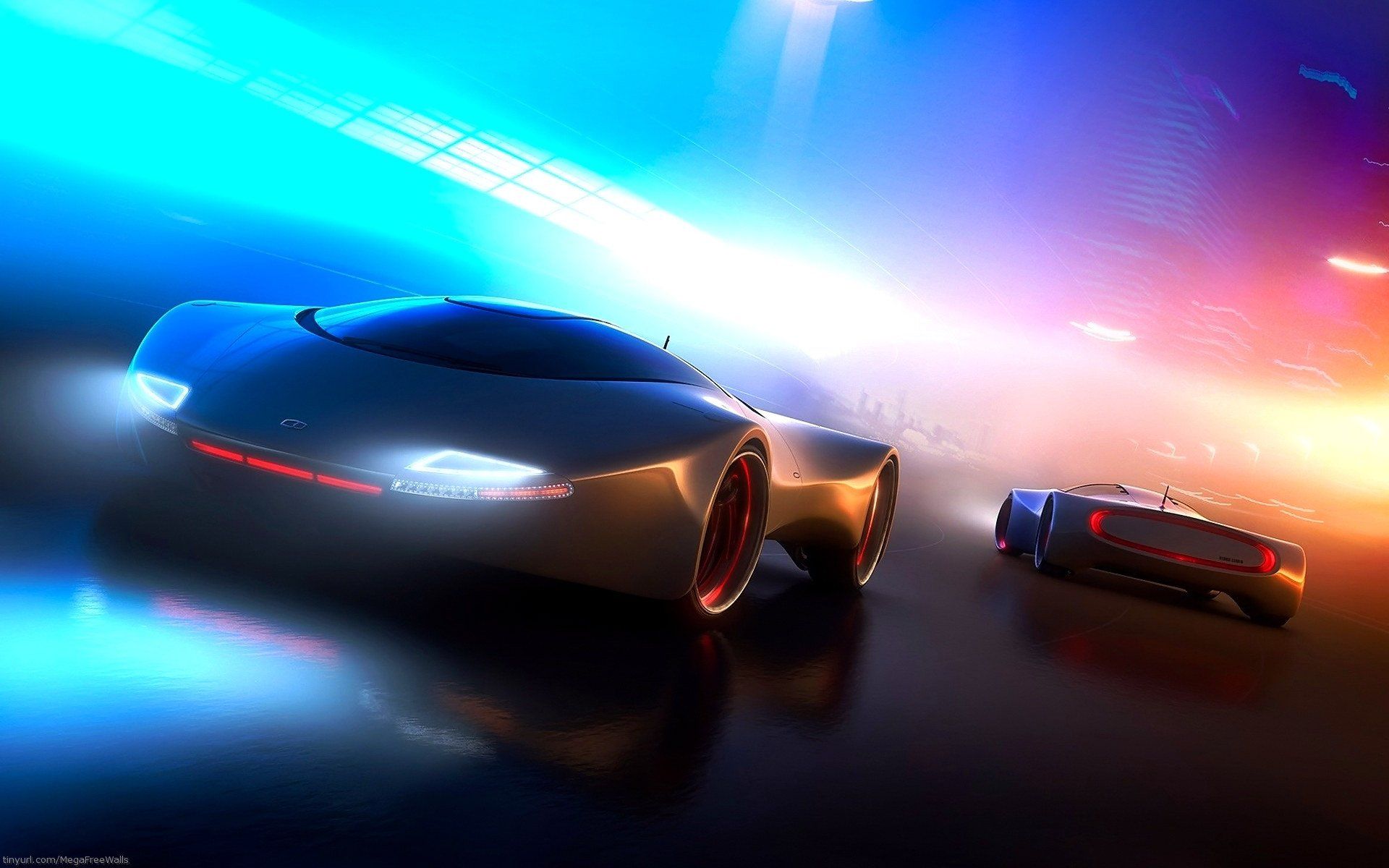 1920x1200 Dynamic Car HD Wallpaper: Futuristic Vehicles in Motion