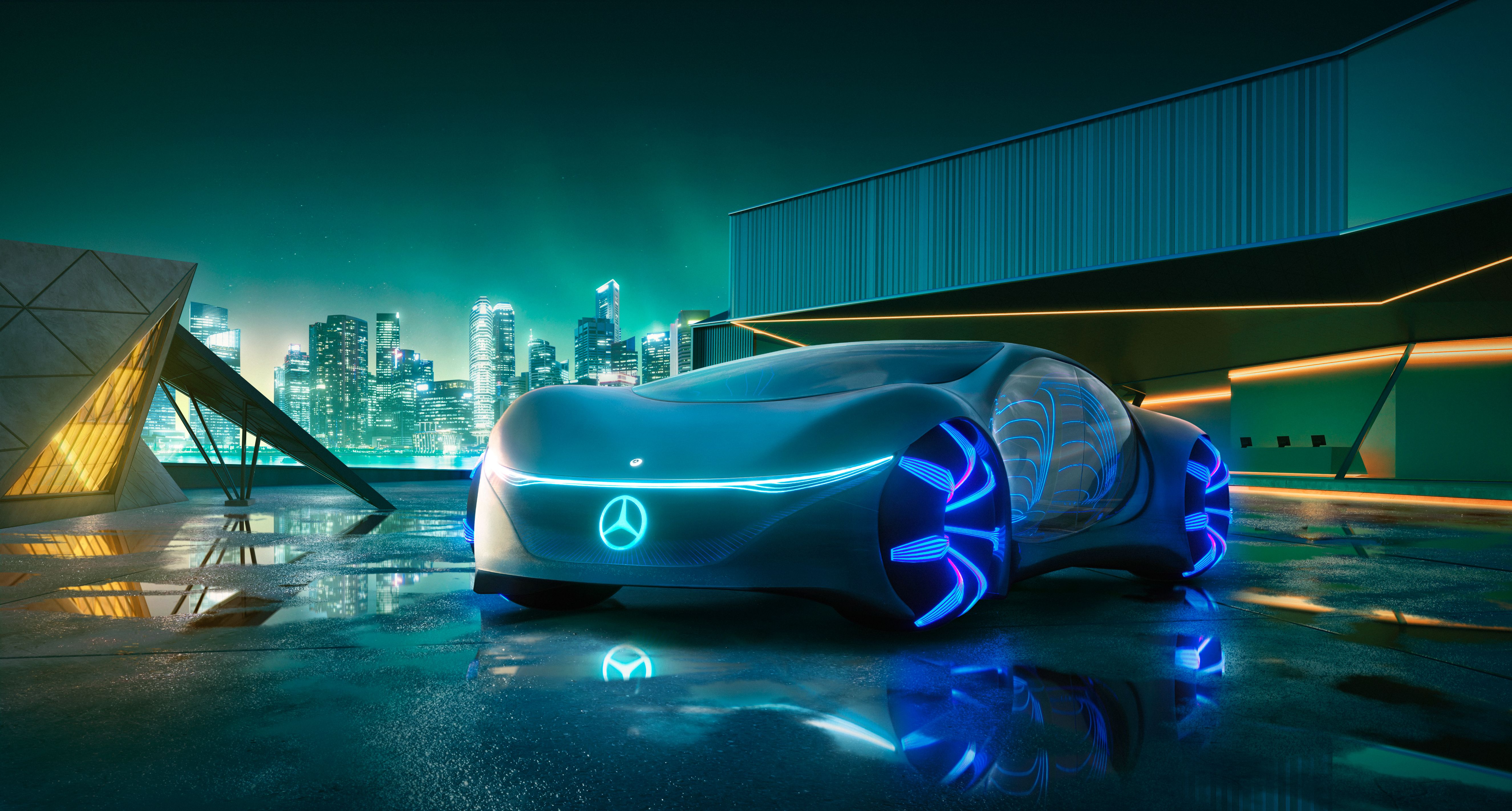 5302x2845 Mercedes Benz Vision AVTR Wallpaper 4K, Futuristic