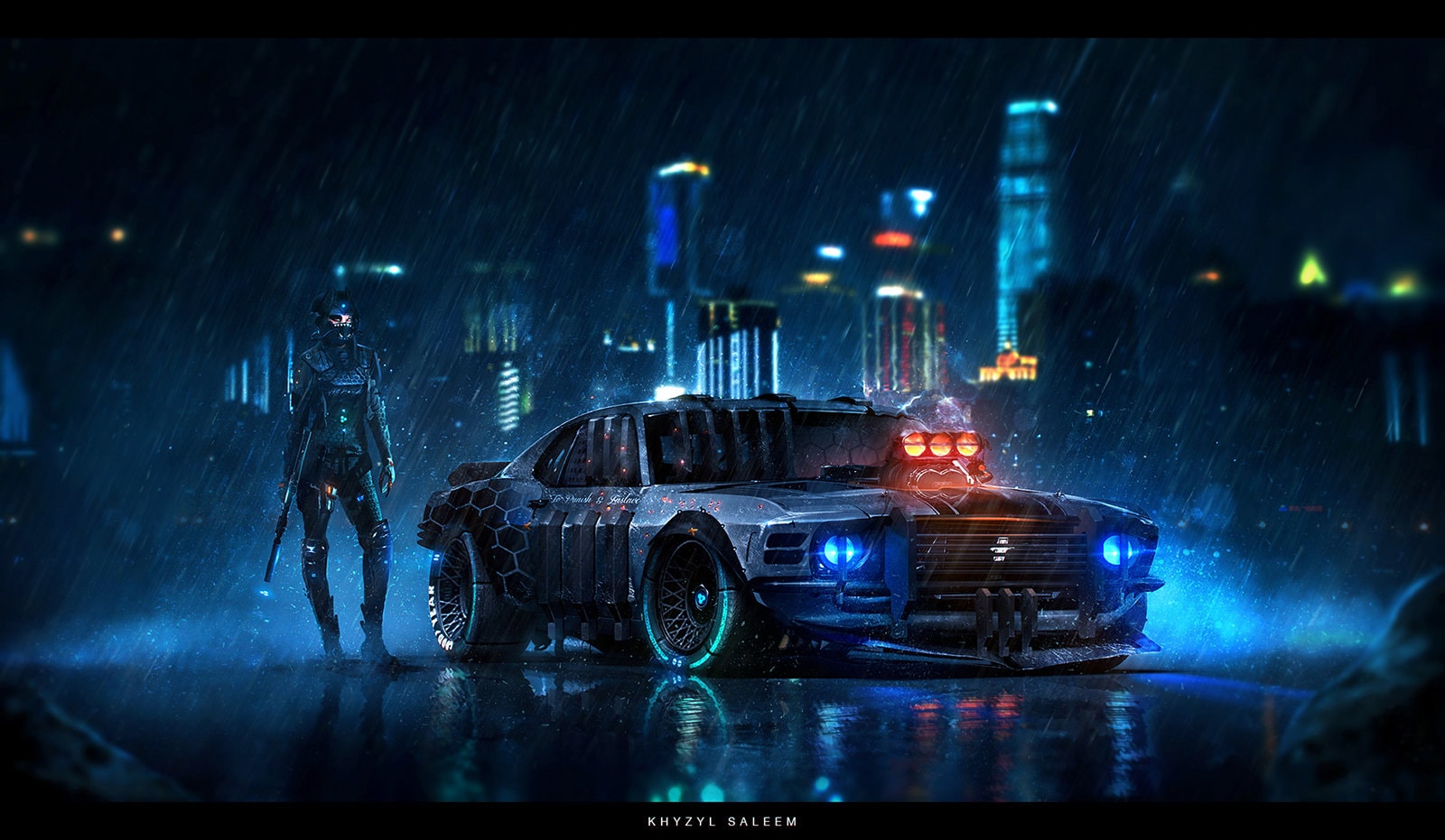 1600x931 1960s Mustang, Dodge Charger and Corvette C3 Rendered as Toxic Futuristic Muscle Cars