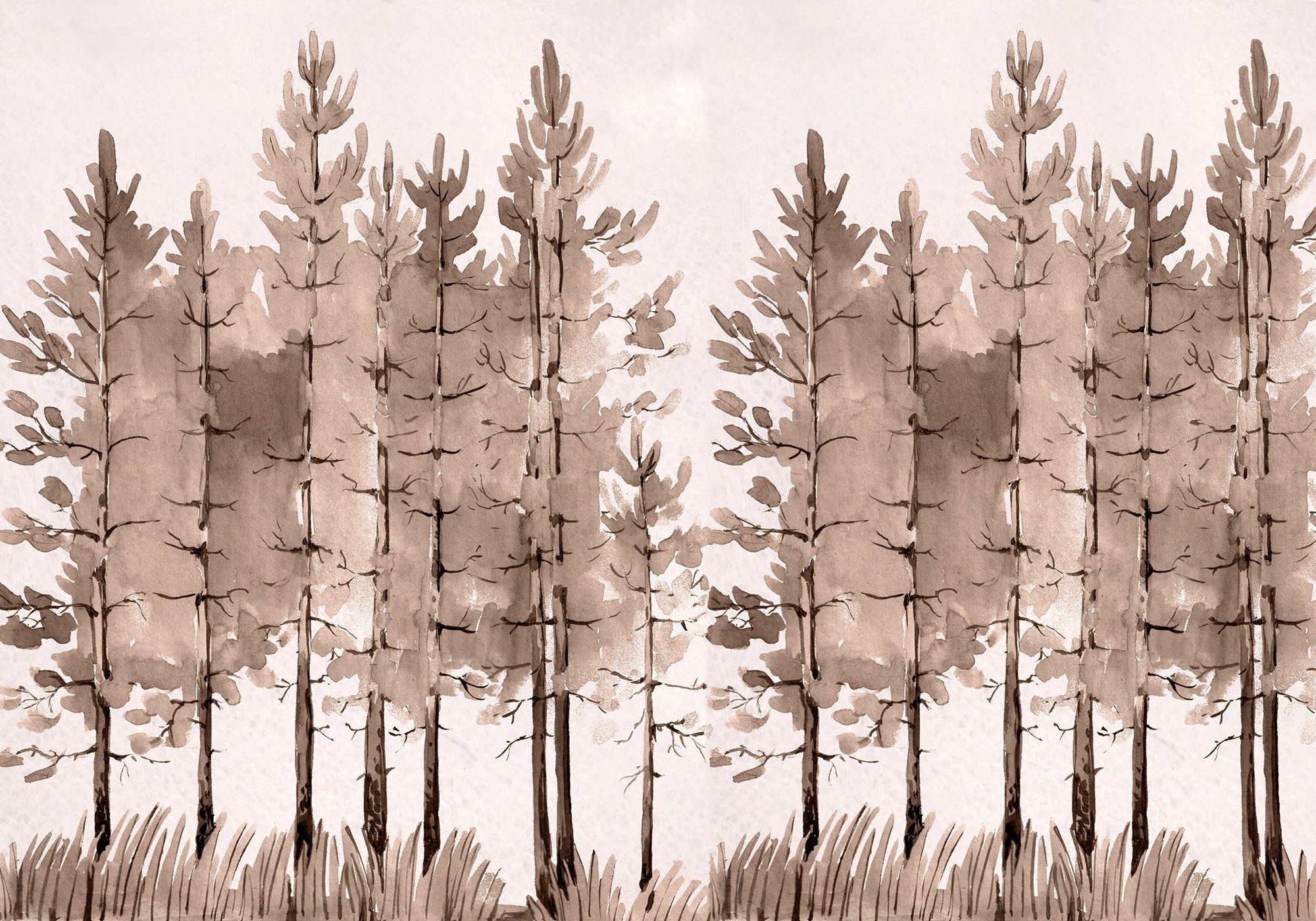 2000x1400 Scandinavian Forest Pine Wallpaper