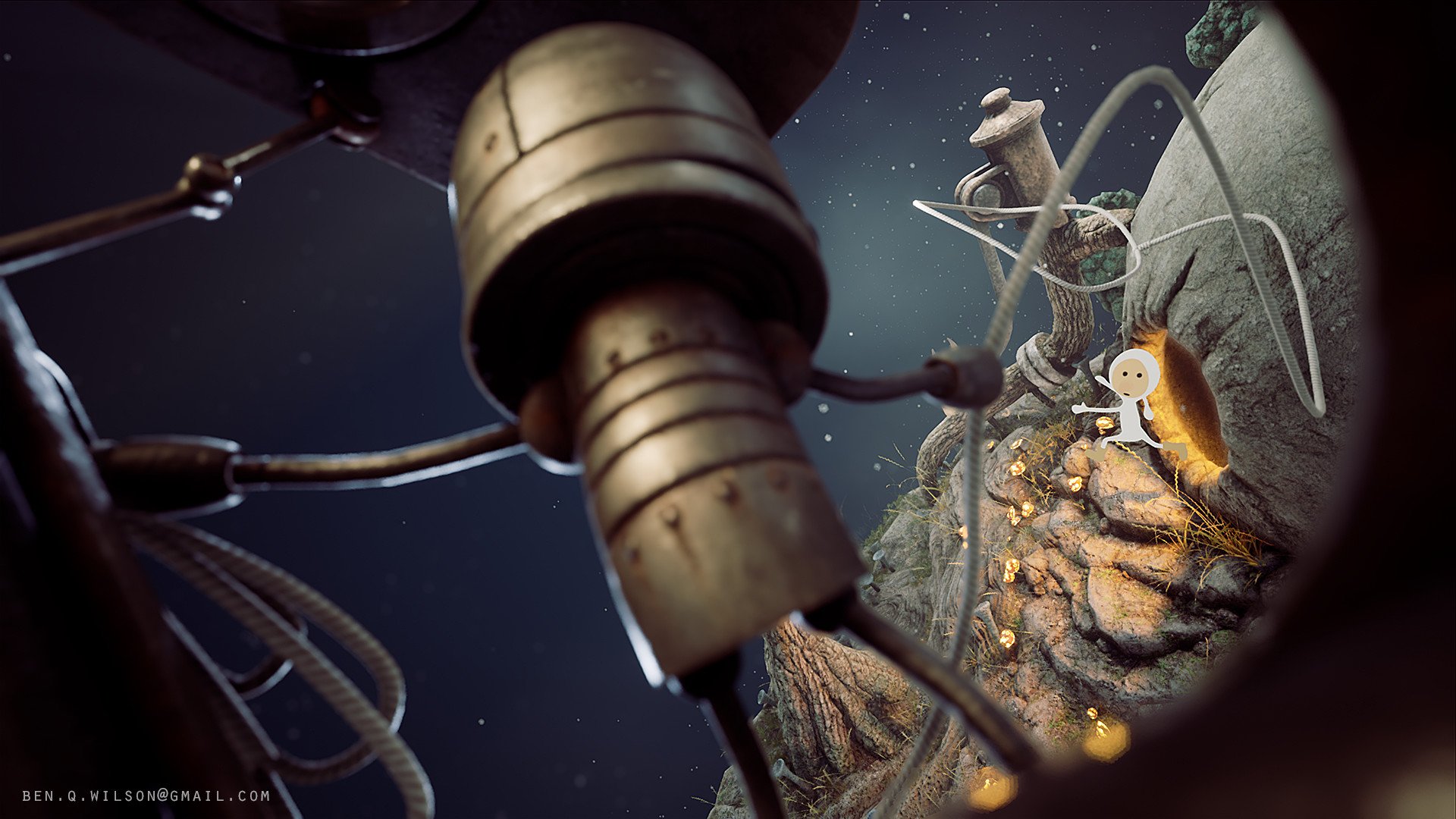 1920x1080 Ben Wilson / Machinarium Fan Art Diorama