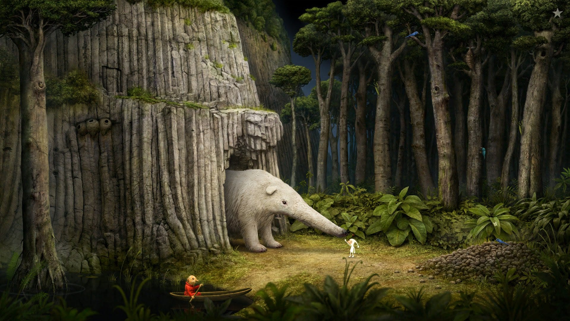 1920x1080 Samorost 3 is out and looks like a Bosch's painting of extraterrestrial life.