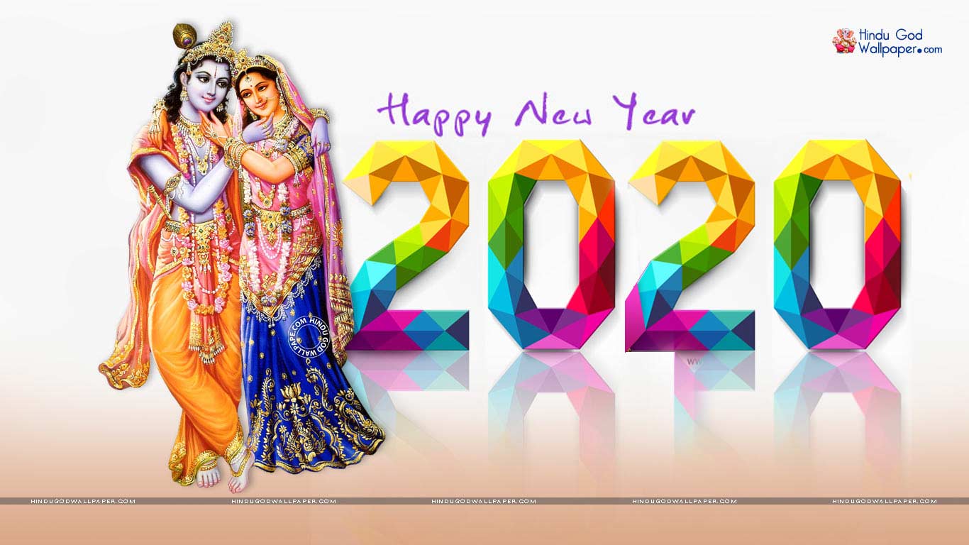 1366x768 Happy New Year 2020 Wallpaper HD Image Free Download