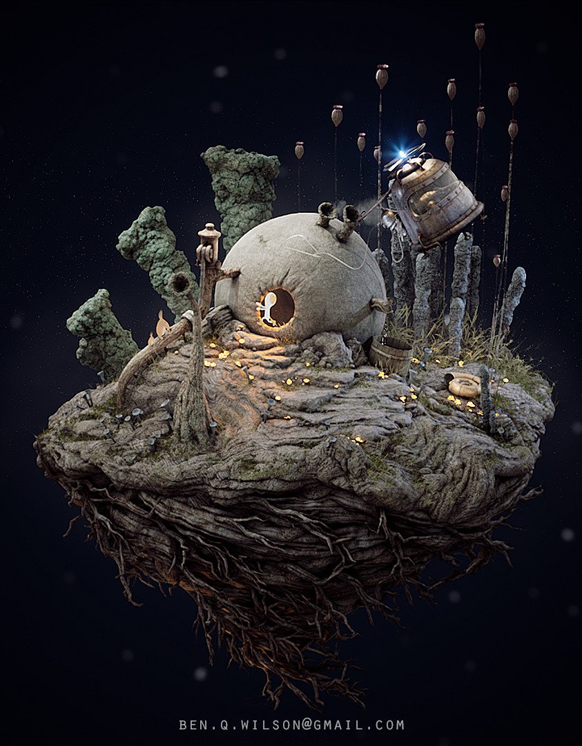 843x1080 Ben Wilson / Machinarium Fan Art Diorama