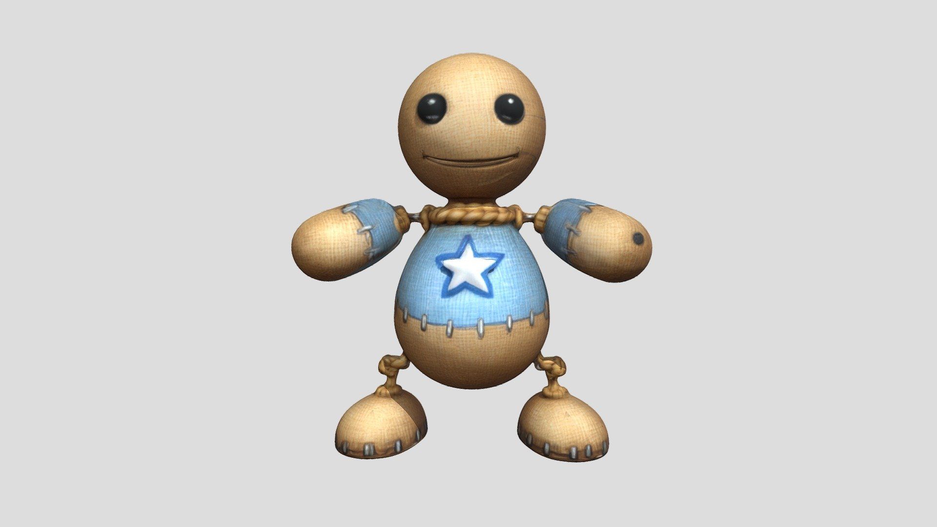 1920x1080 Buddy The Starry Knitted Doll Free 3D model by markfan1282014 [880440e]