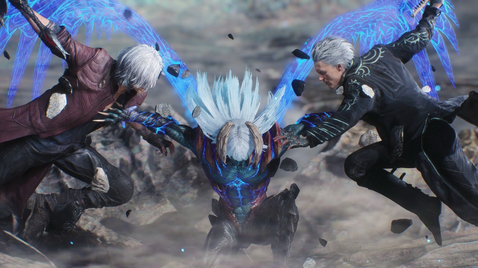 1920x1080 Wallpaper sword, demon, sword, Dante, Dante, Nero, Nero, Virgil for mobile and desktop, section игры, resolution 1920x1080