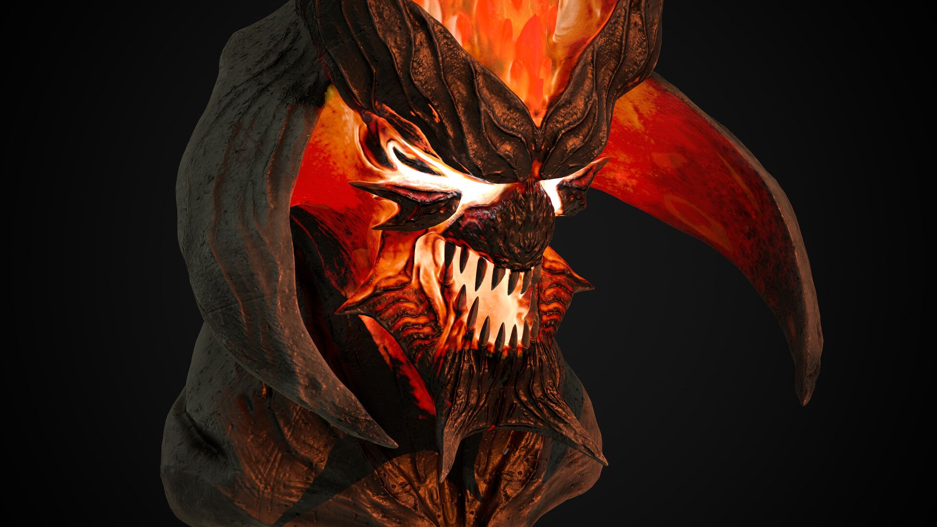 1920x1080 Sin Devil Trigger Dante Head (fan art)