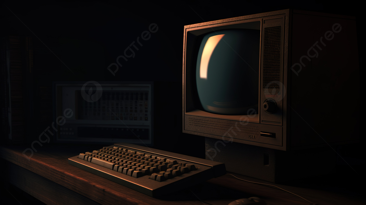 1200x673 Old Computer Monitor In Darkness A Realistic 3D Render, Grunge Wallpaper, Wallpaper Texture, Graphic Texture Background Image And Wallpaper for Free Download