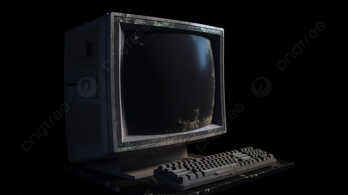 1200x673 Darkened 3D Model Of Vintage Computer Monitor, Grunge Wallpaper, Wallpaper Texture, Graphic Texture Background Image And Wallpaper for Free Download