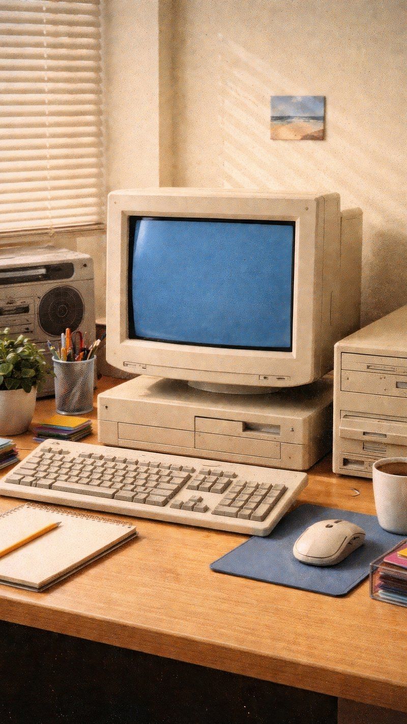 800x1422 80s Computer Image Wallpaper