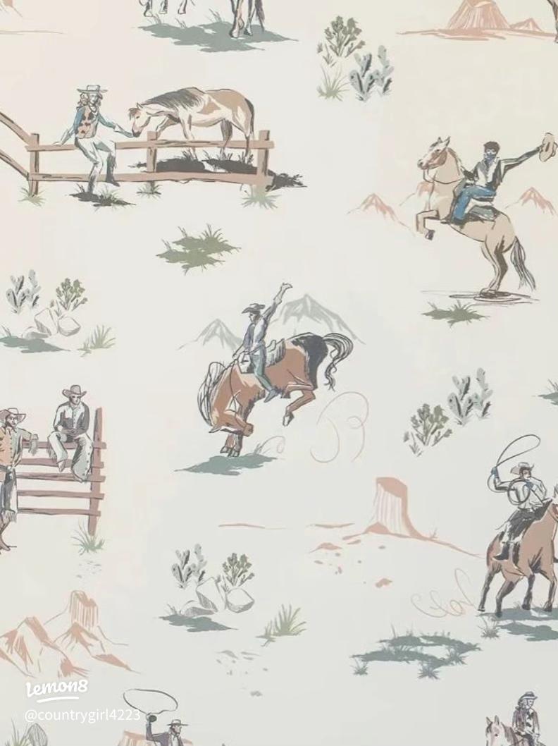 792x1058 Adorable Cute Western Background for Your Next Project