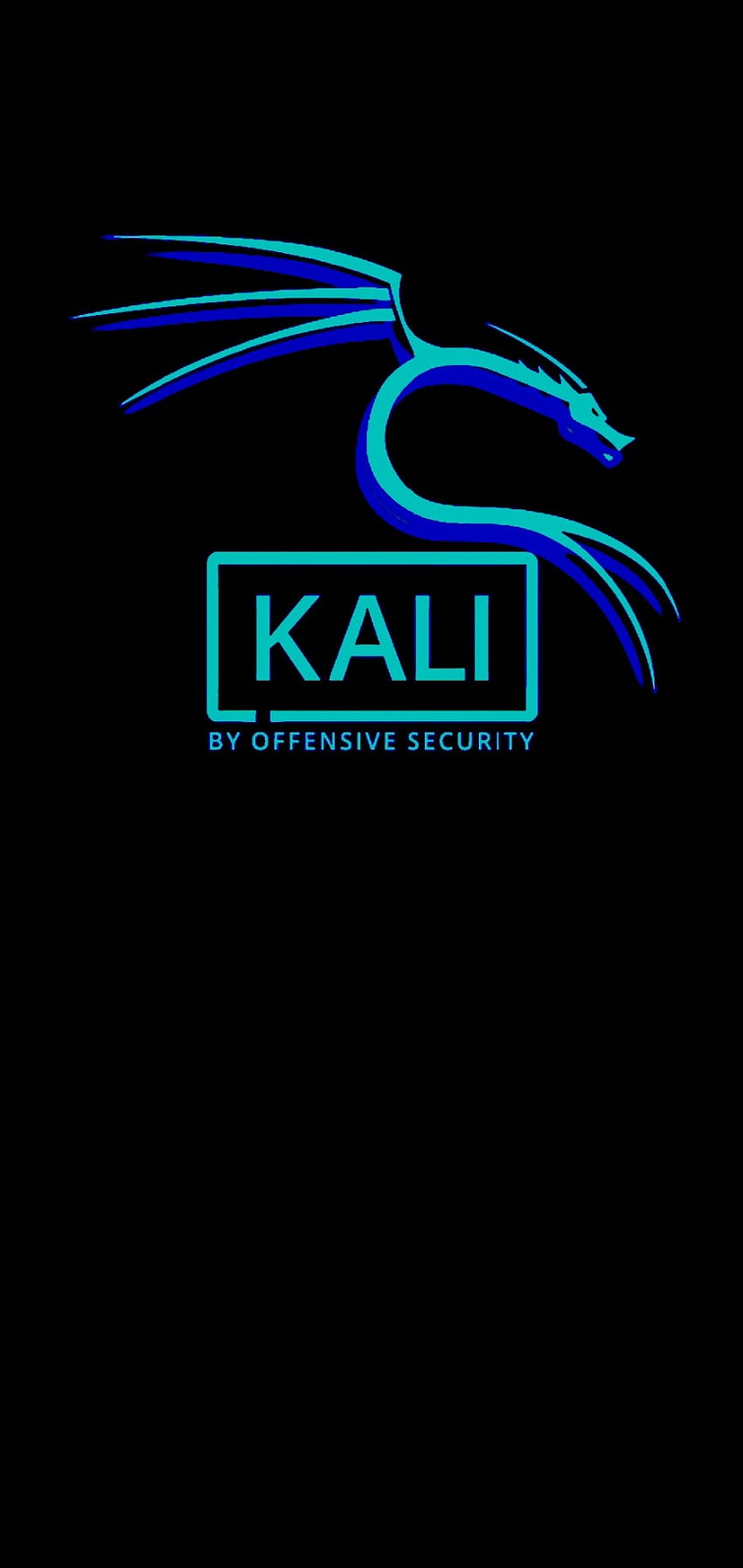 850x1792 Kali Linux Pale Top, tech, hacking, hacker, blue, dragon HD phone wallpaper