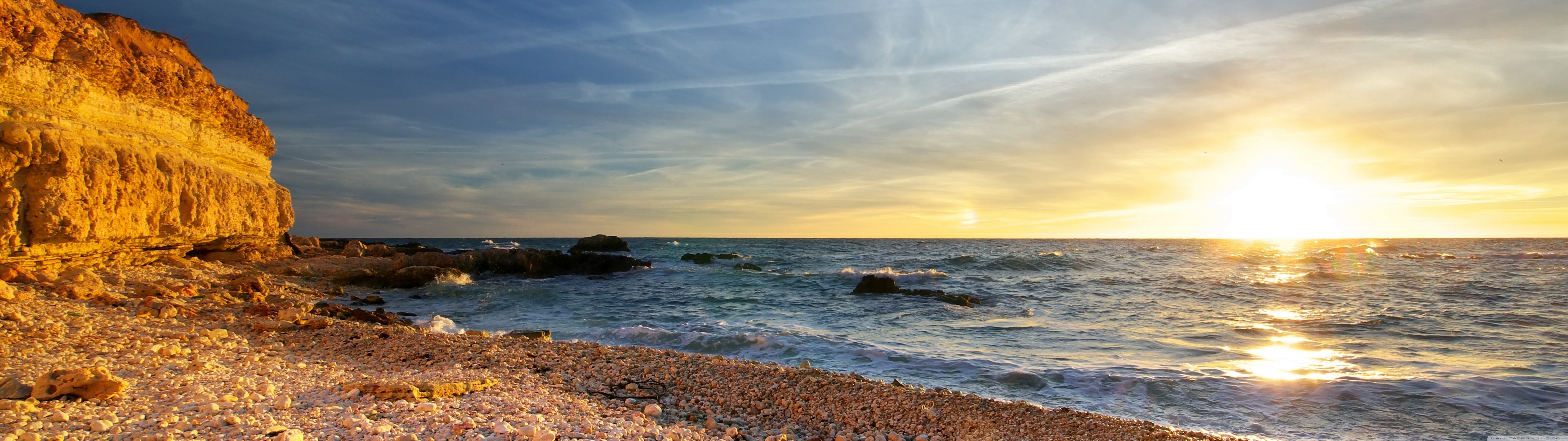 7680x2160 Stones Beach 4K UHD Wallpaper for UltraHD Desktop and TV : Dual Monitor : Smartphone and Tablet Devices