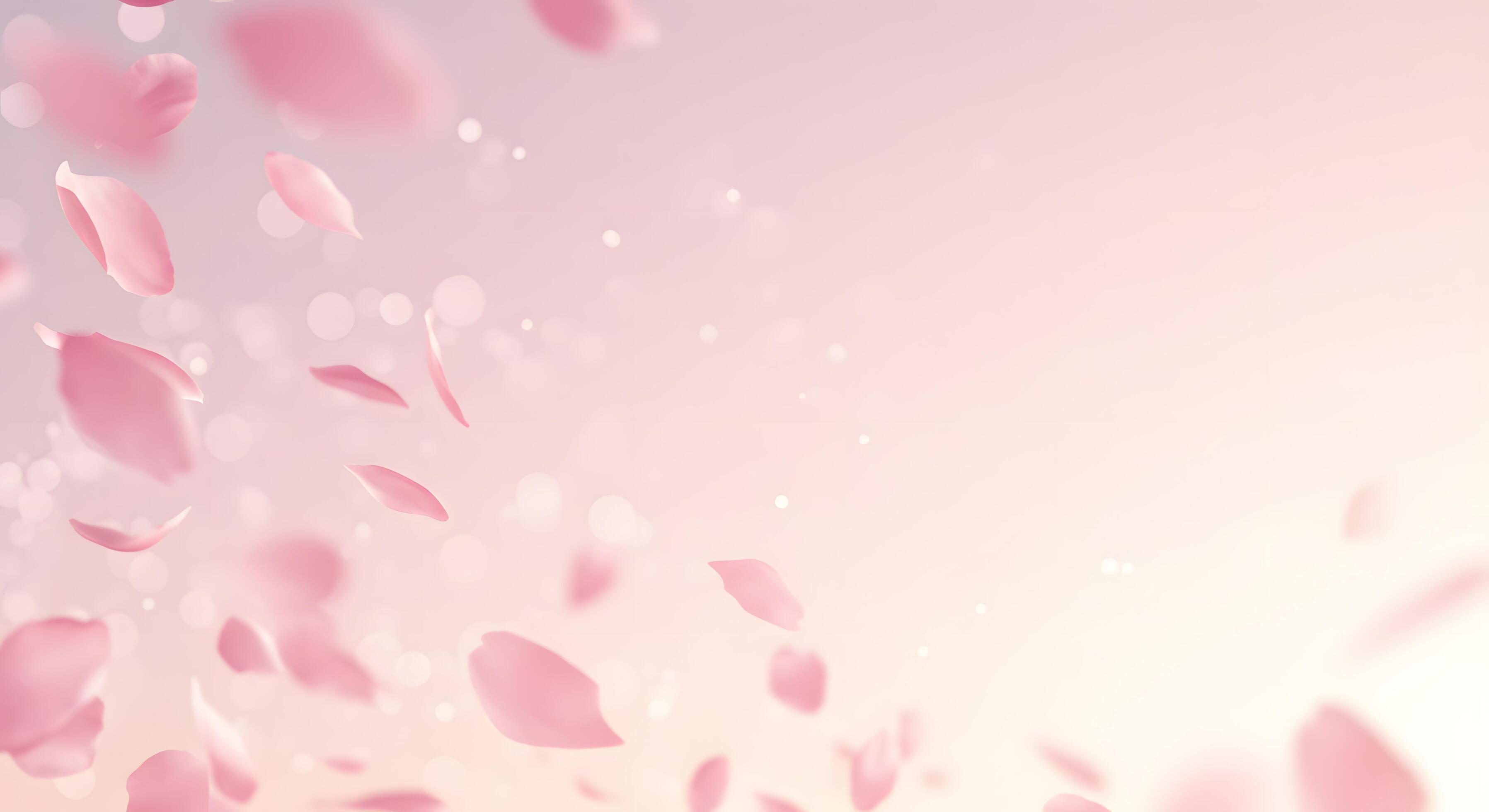 3593x1960 Soft pink aesthetic wallpaper with a dreamy glow, perfect for desktop lock screens or background to add a gentle and calming vibe