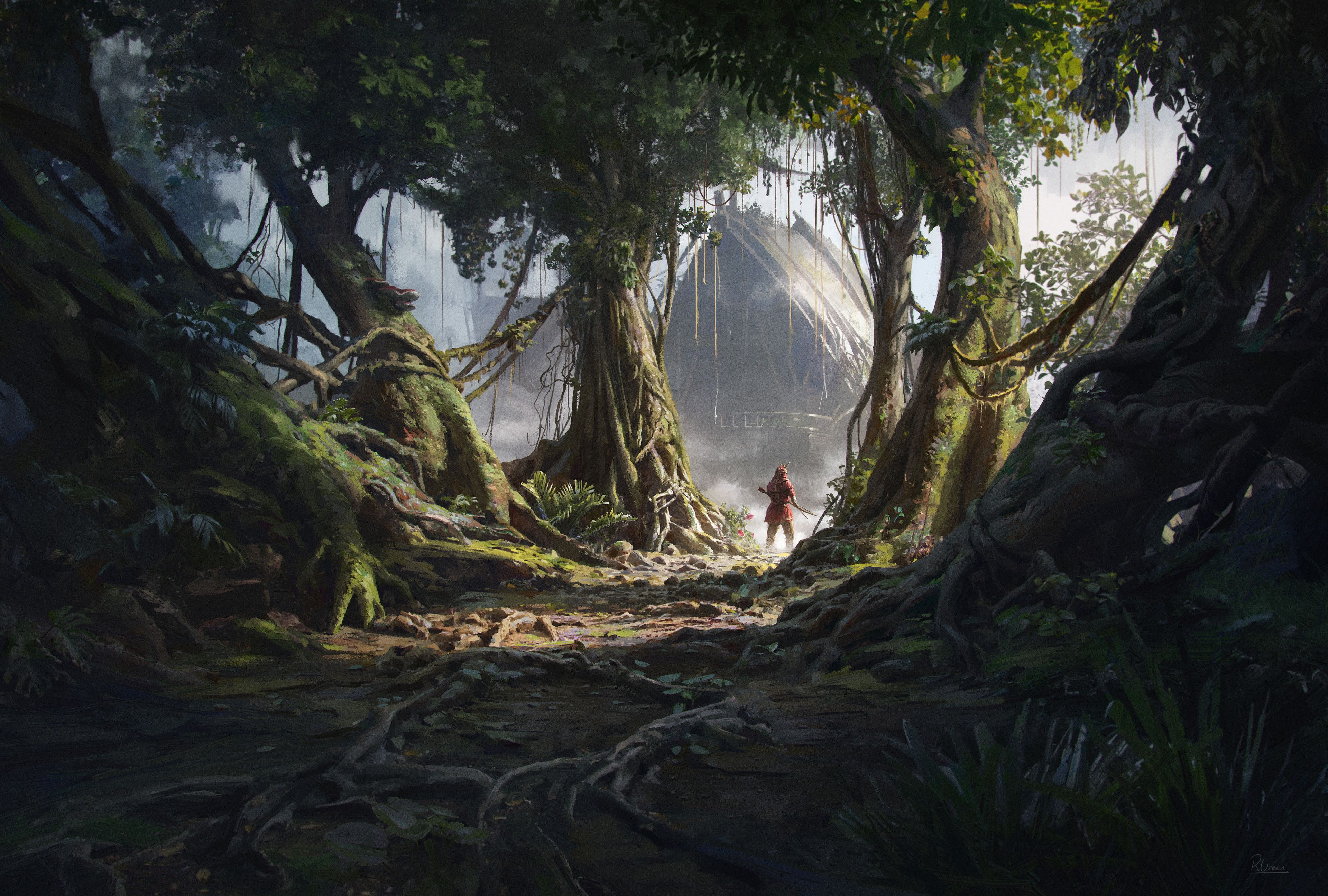 3840x2592 Download Fantasy Forest 4k Ultra HD Wallpaper
