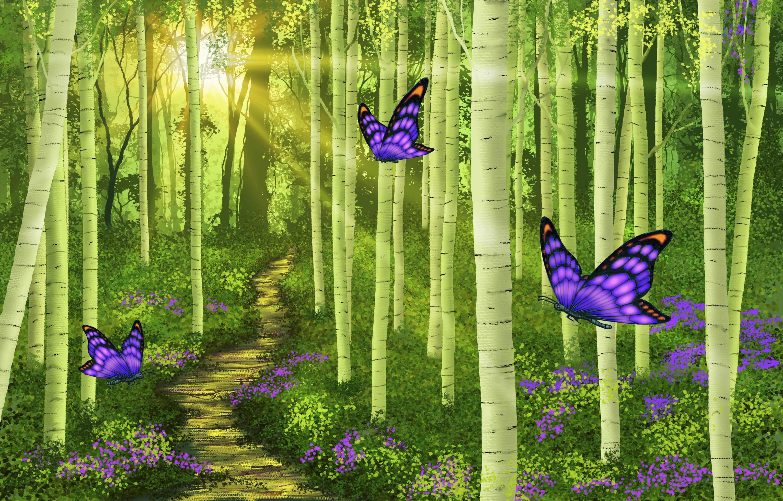3200x2048 Fantasy Forest (Miller) Mural Your Way