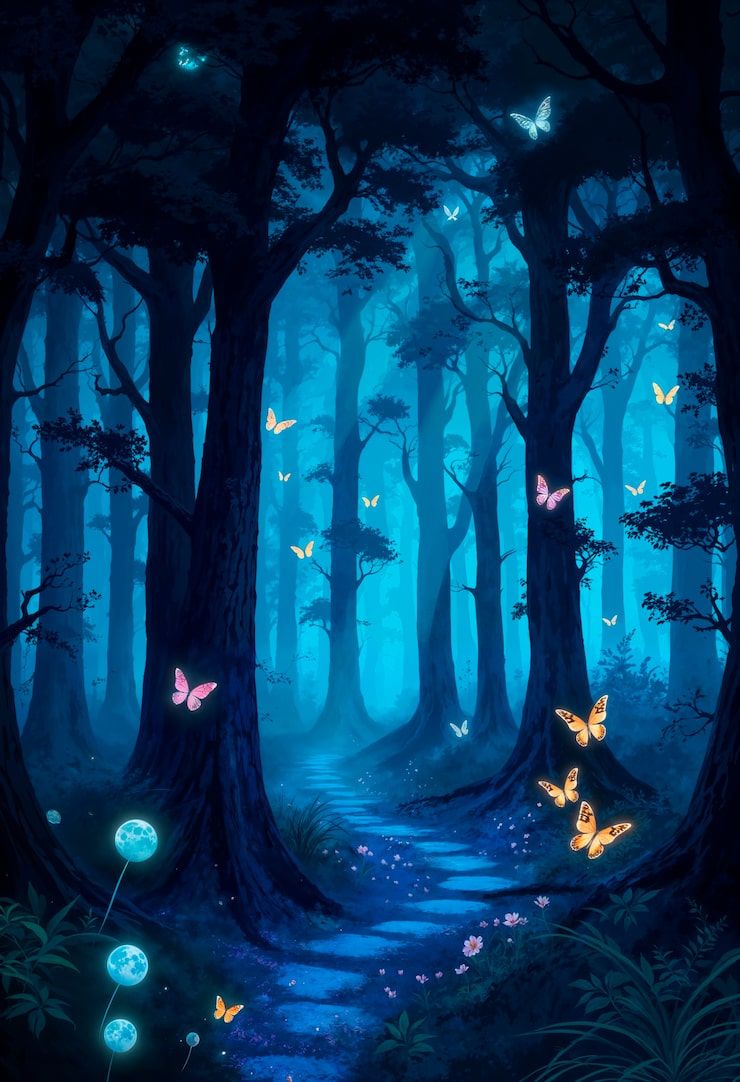 740x1082 Magical forest Image