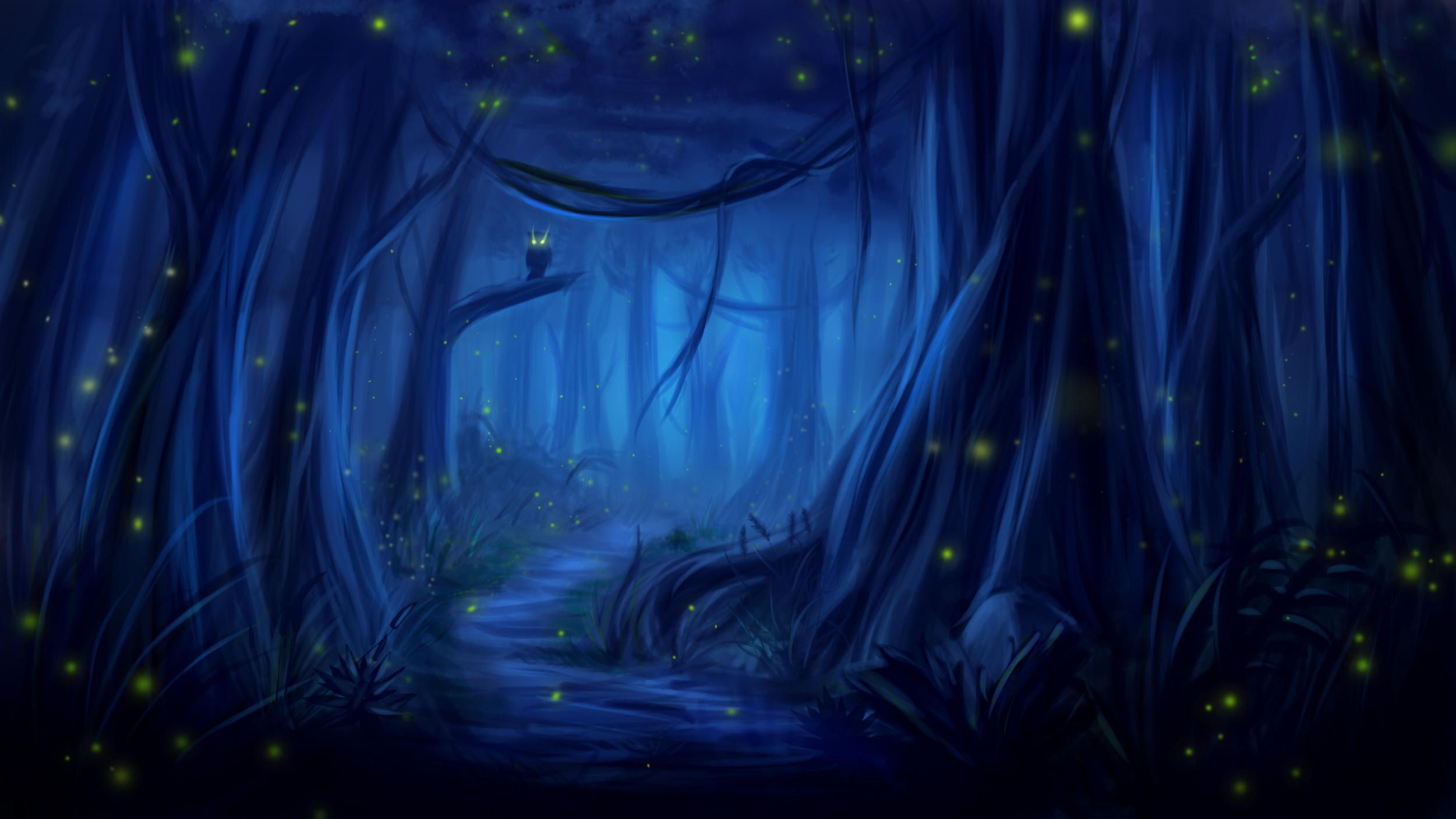 2500x1406 Owl Forest Fantasy Dreamy Wallpaper, HD Artist Wallpaper, 4k Wallpaper, Image, Background, Photos and Picture