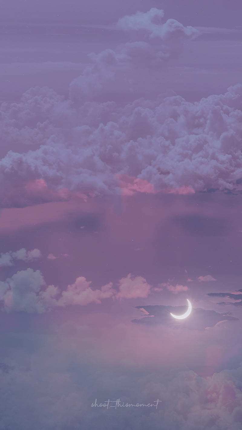 800x1422 Moon island, aesthetics, clouds, cloudscape, dream, dreamy, heaven, magical, HD phone wallpaper