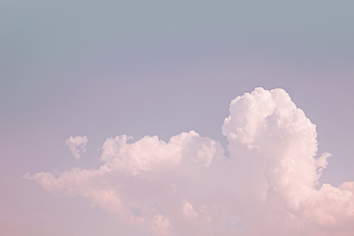 1200x800 Pastel Pink Clouds Sky Mural Wallpaper