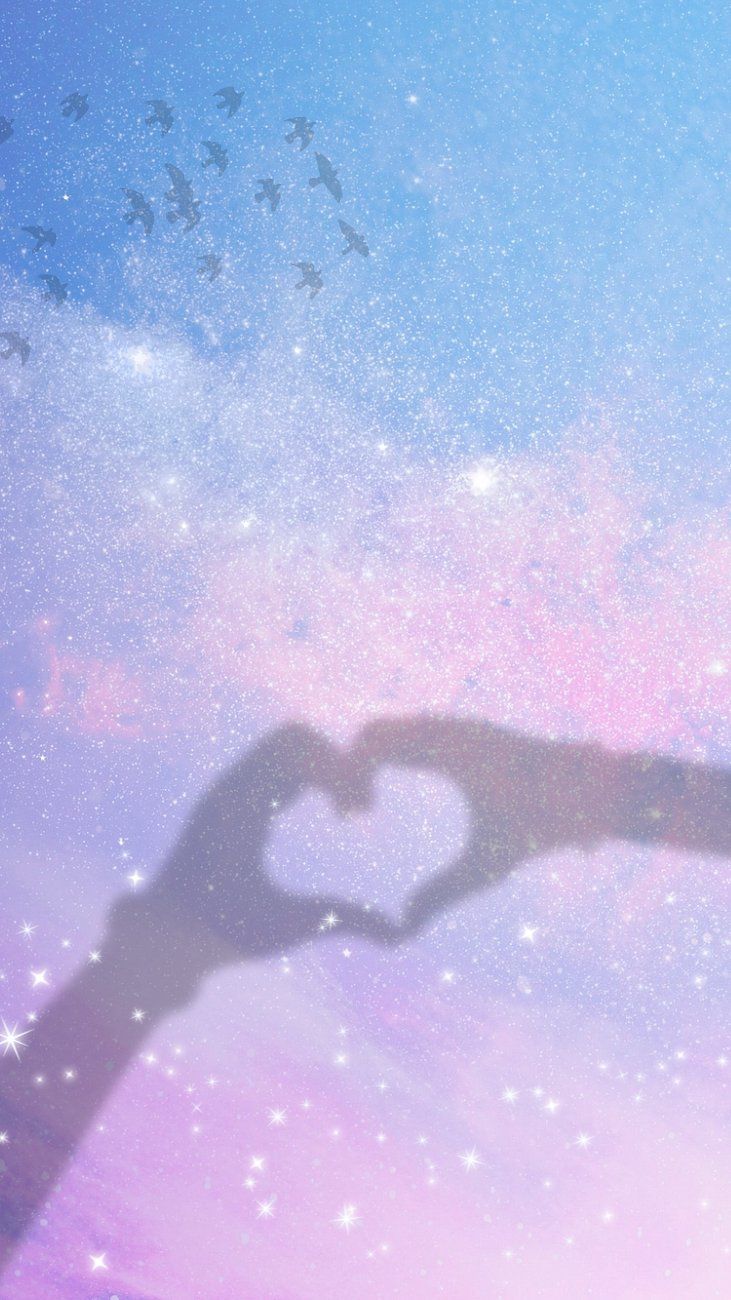 731x1300 Dreamy heart hands iPhone wallpaper