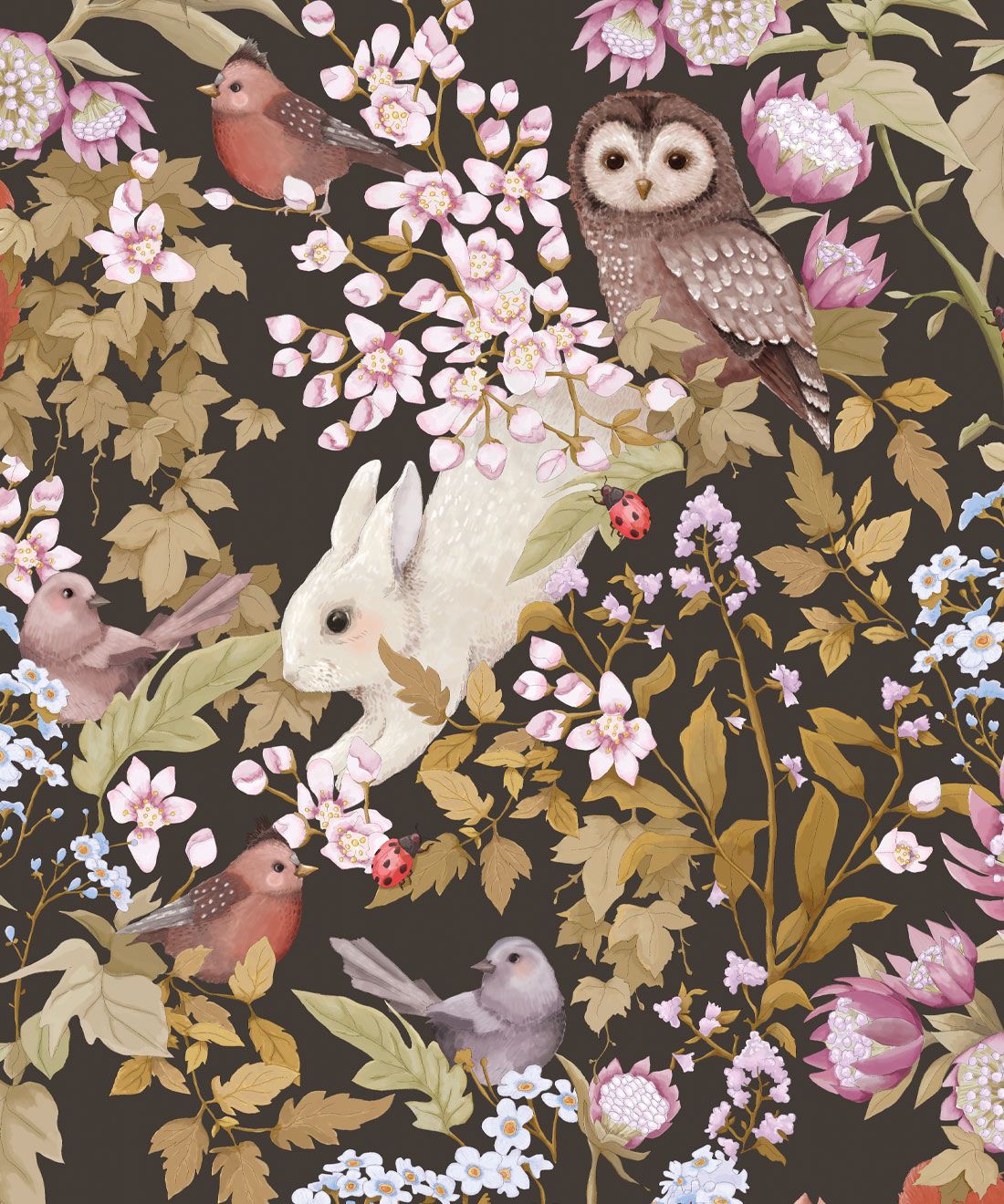 1100x1320 Woodlands by Fleur Harris • Whimsical Wallpaper