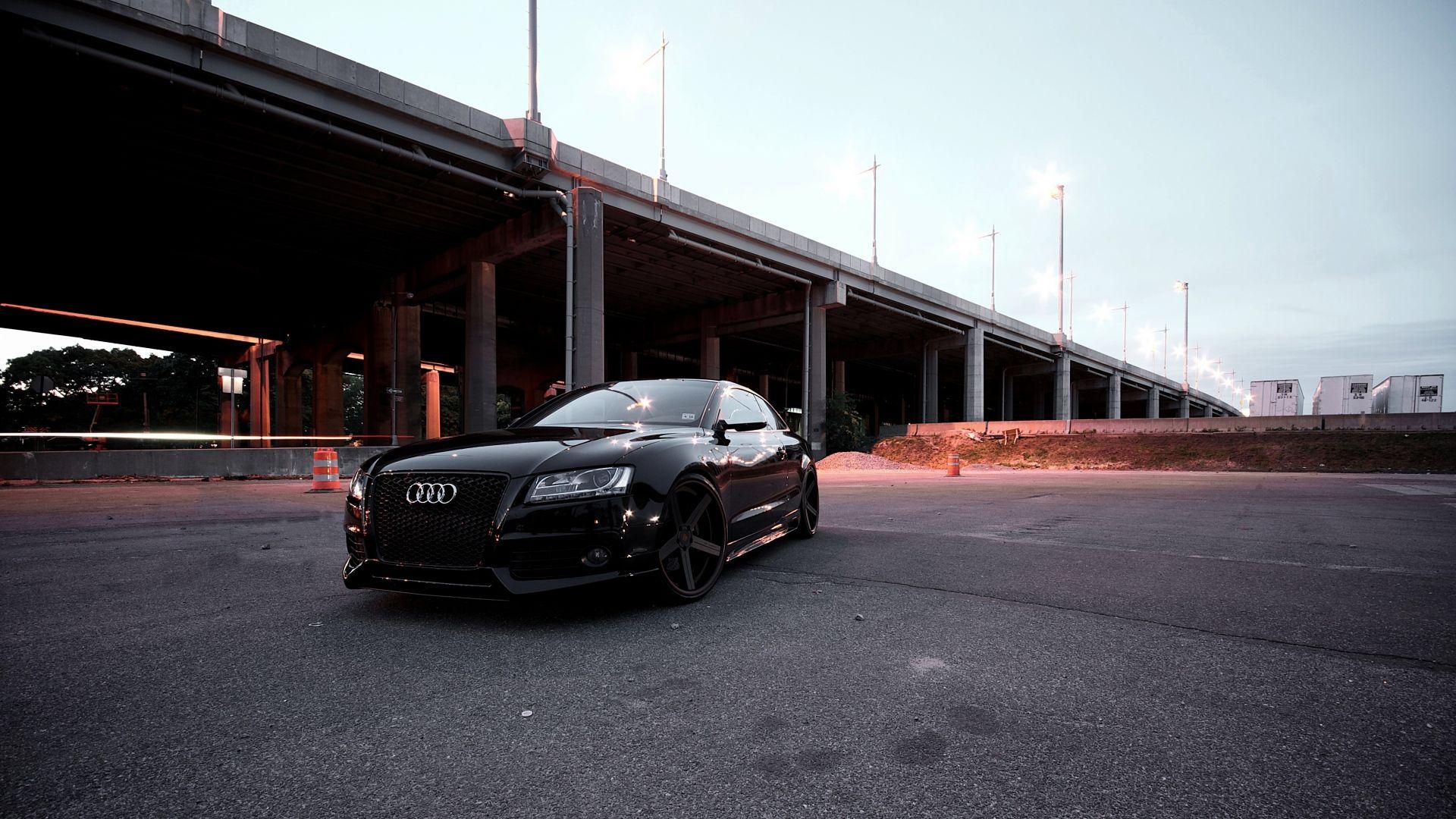1920x1080 Black Audi Background