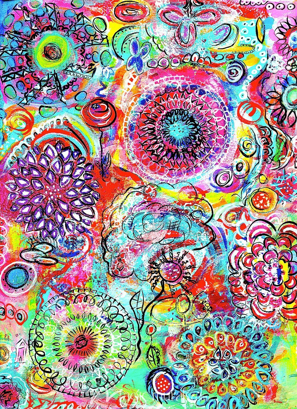 1000x1376 Whimsical Garden Wallpaper Wall Mural