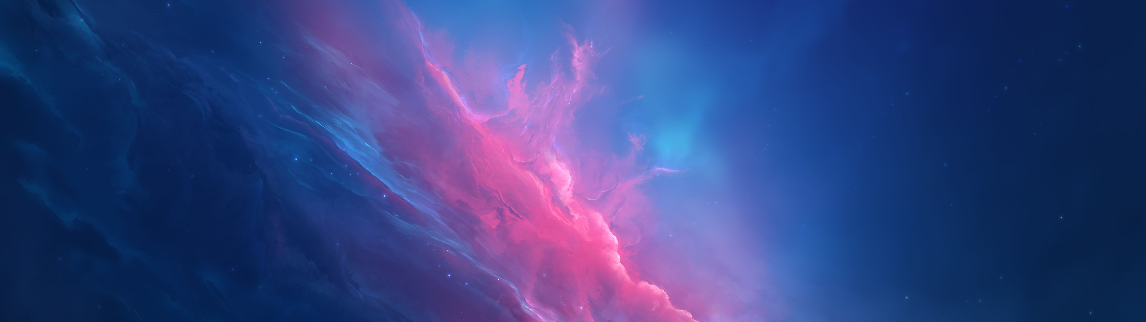 3840x1080 Nebula Wallpaper 4K, Deep space, Universe, Cosmos, 5K