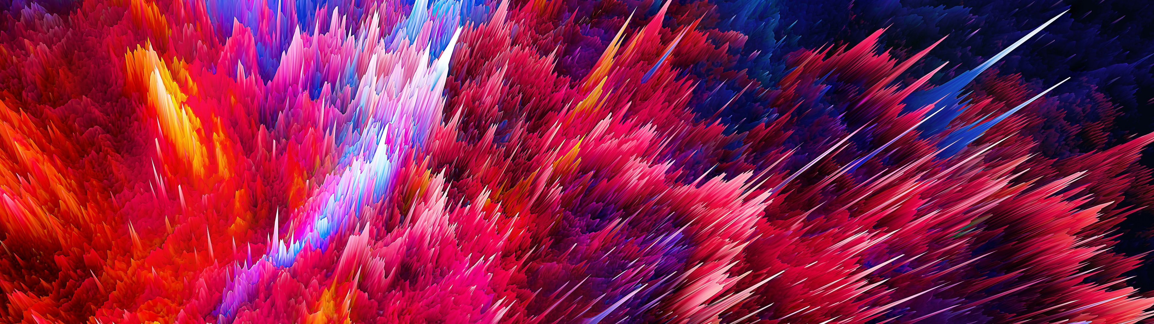 3840x1080 Colorful background Wallpaper 4K, 5K, Color explosion