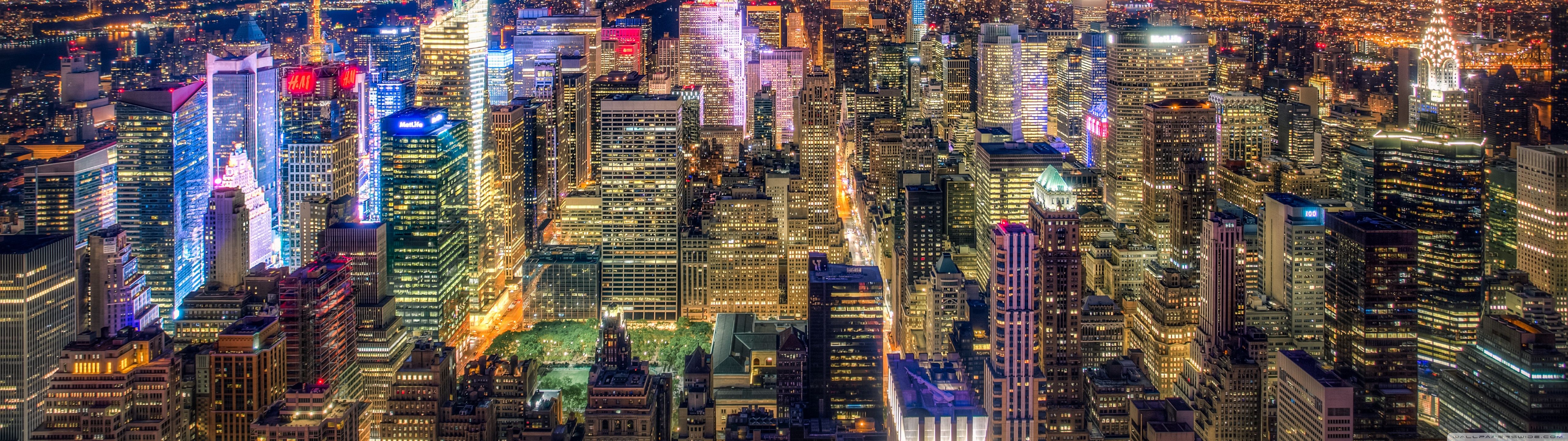 5120x1440 Manhattan Aerial View 4K UHD Wallpaper for UltraHD Desktop and TV : Dual Monitor : Smartphone and Tablet Devices