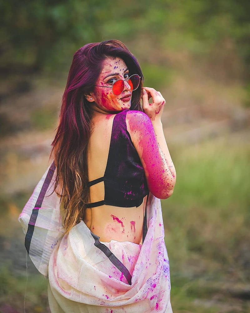 800x1000 Holi Girl, festival, indian, indian girl, marathi, HD phone wallpaper