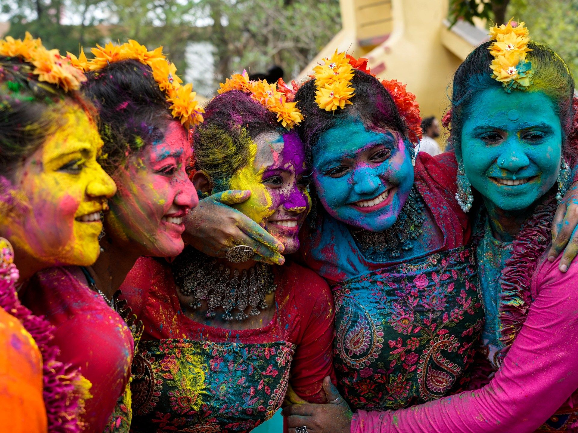 1920x1440 Photos: India celebrates Holi, the festival of colours. Arts and Culture News