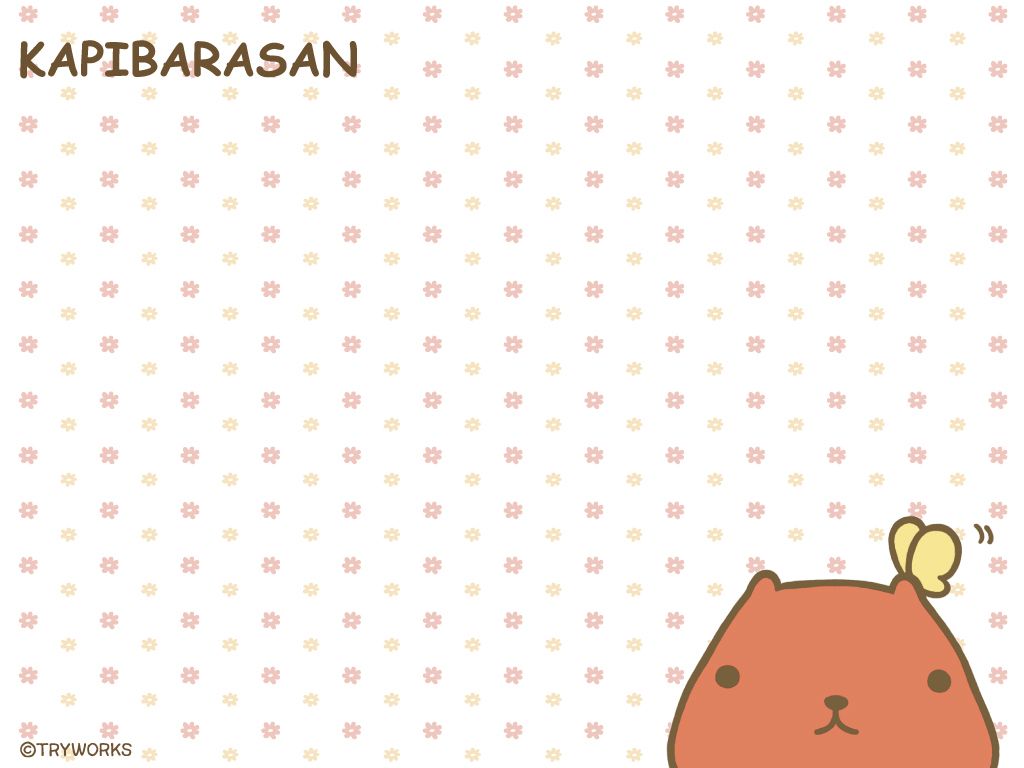 1024x768 Kapibara San Wallpaper 1024×